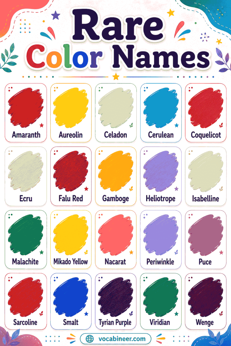 Rgb Color Rare Color Rare Color Names with Meanings and Pictures