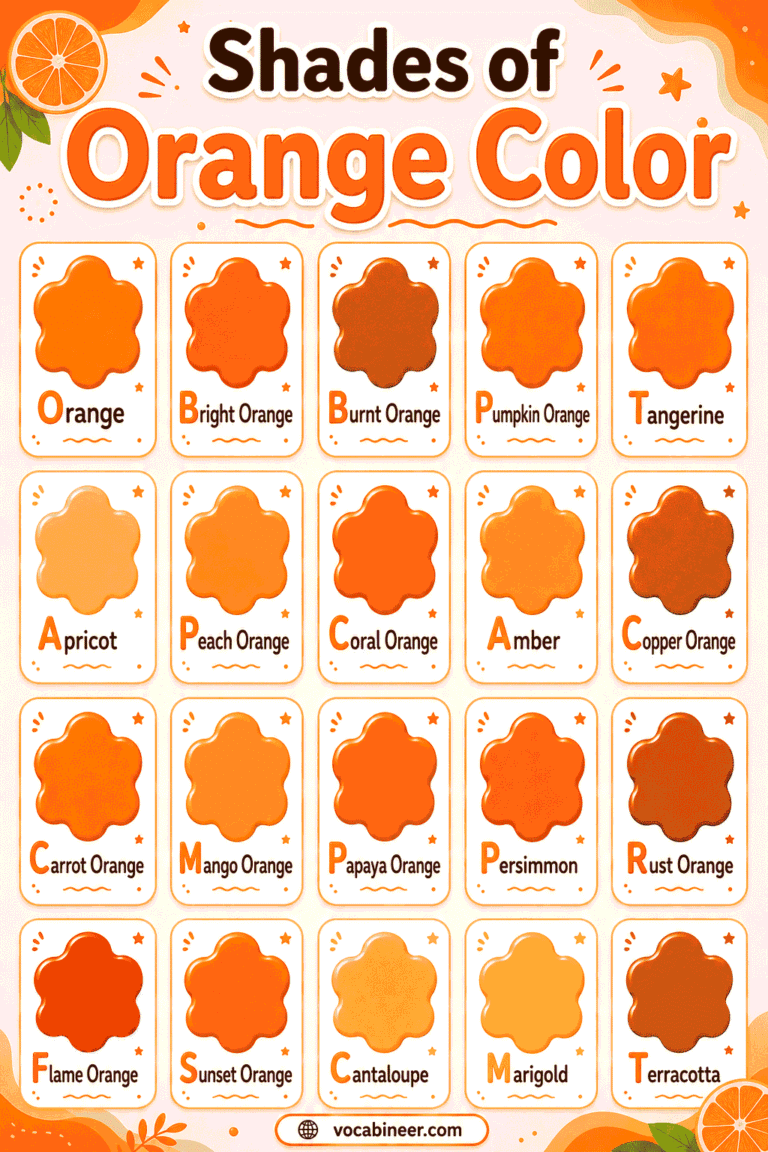 Hash Color Orange Shades of Orange Names with Pictures and Hex Codes