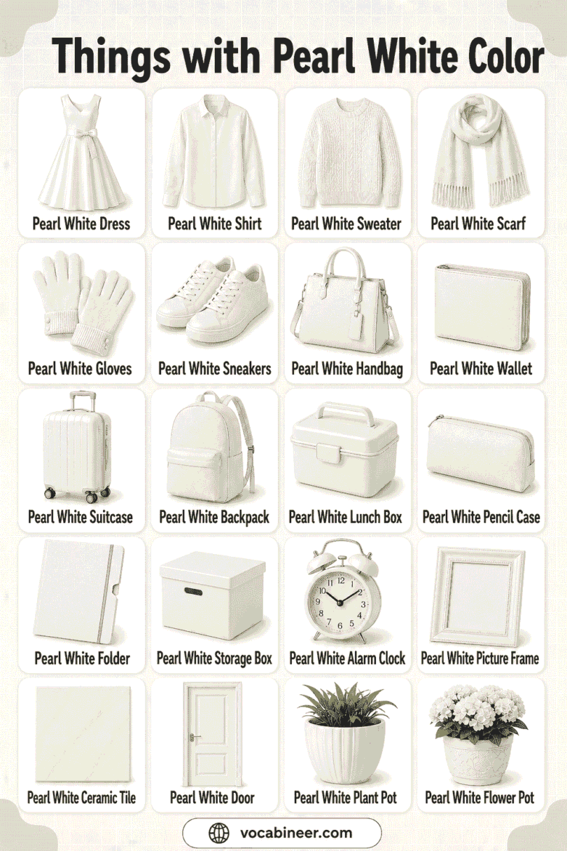 100+ Common Pearl White Things Names with Pictures