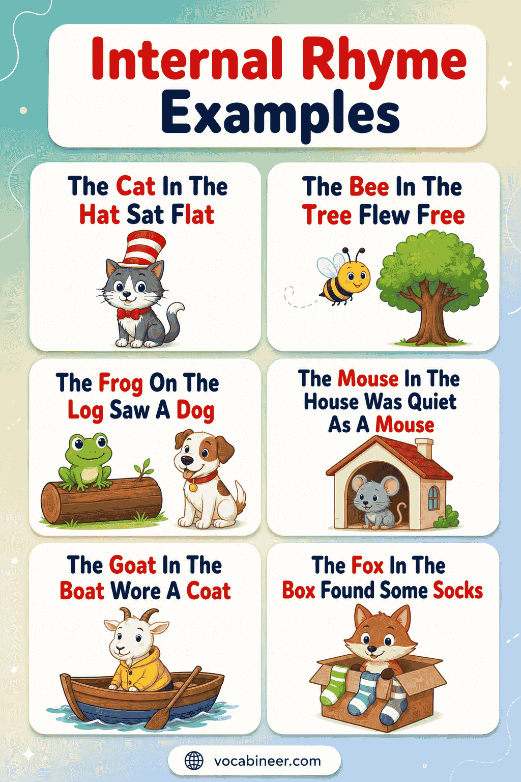 Best Internal Rhyme Examples with Definition
