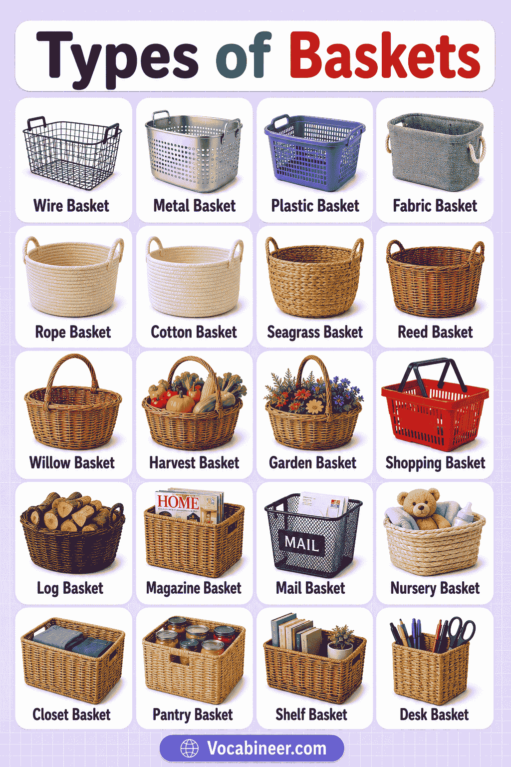 Common Types of Baskets and Their Uses