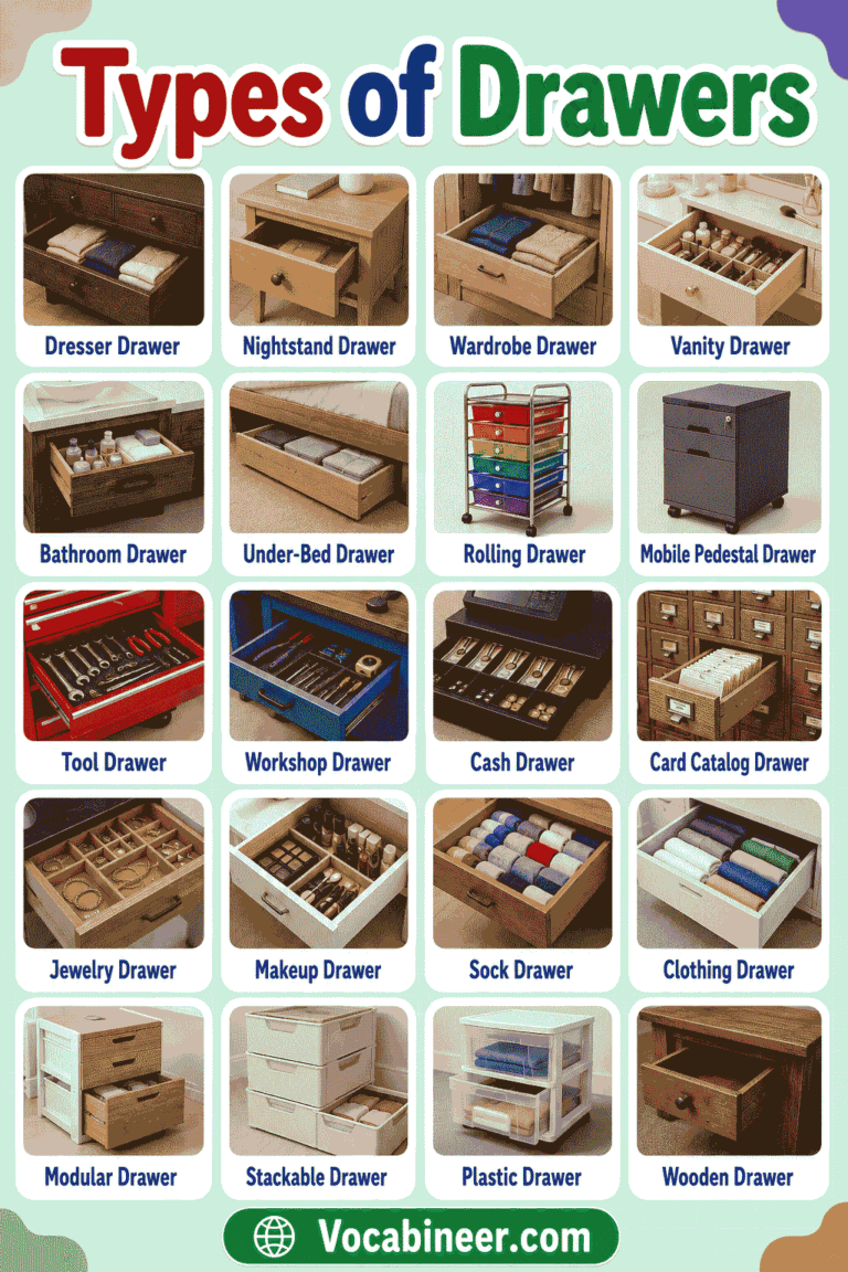 100+ Different Types of Drawers with Names and Pictures