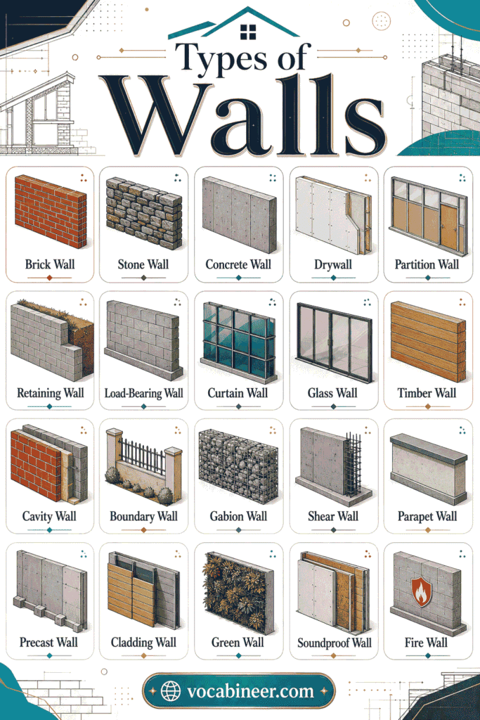 Different Types of Wall Design with Complete Pictures Guide