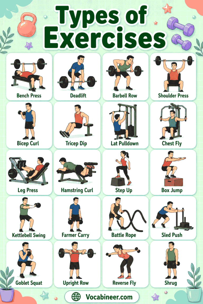 100+ Different Types of Exercises with Pictures