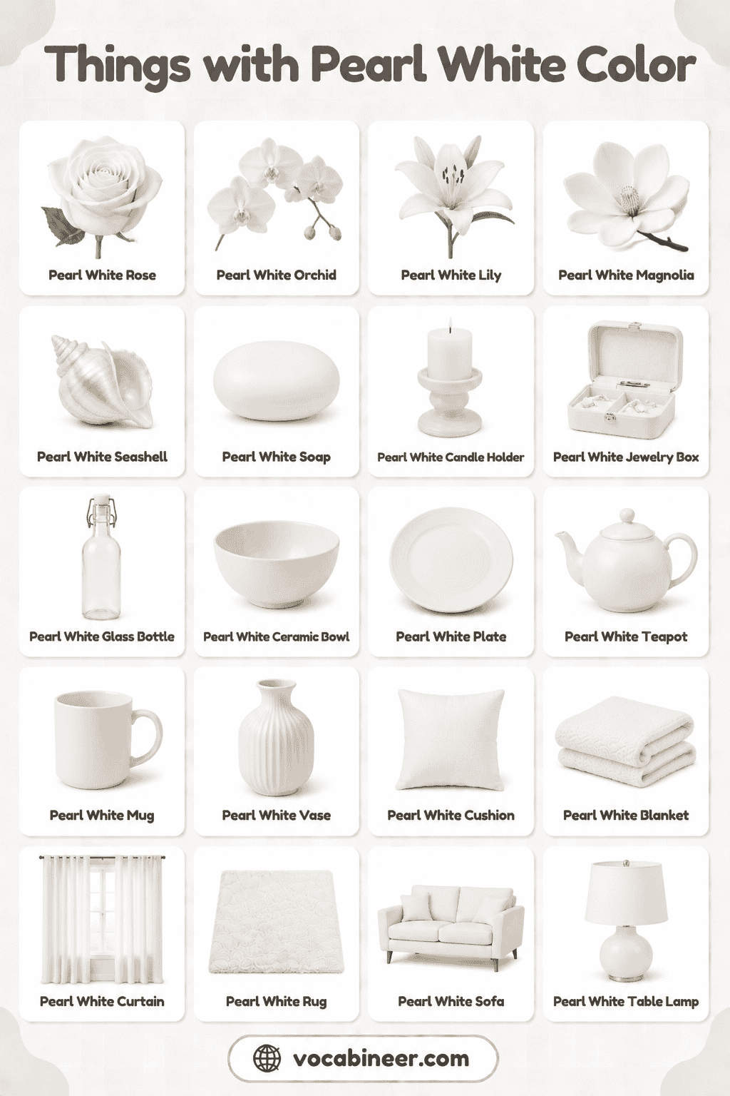 Pearls, Shells, Cars, and Other Pearl White Things