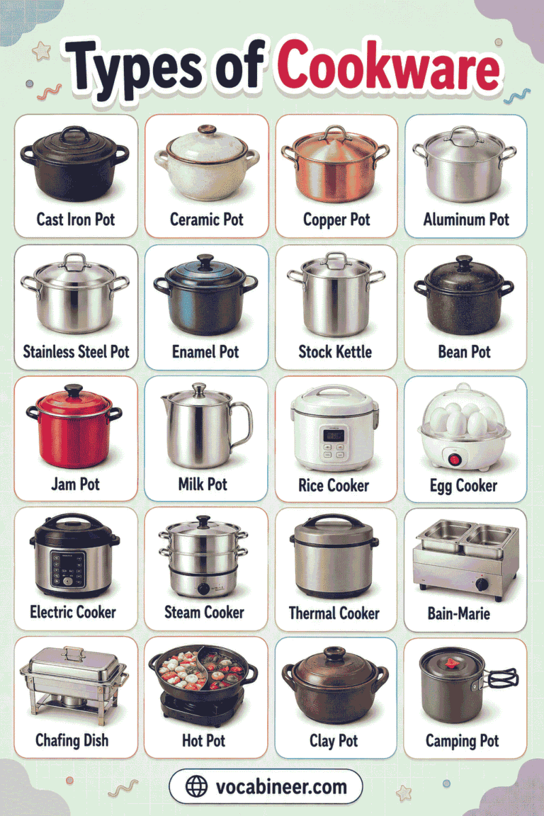 Different Types of Cookware with Names, Uses and Pictures