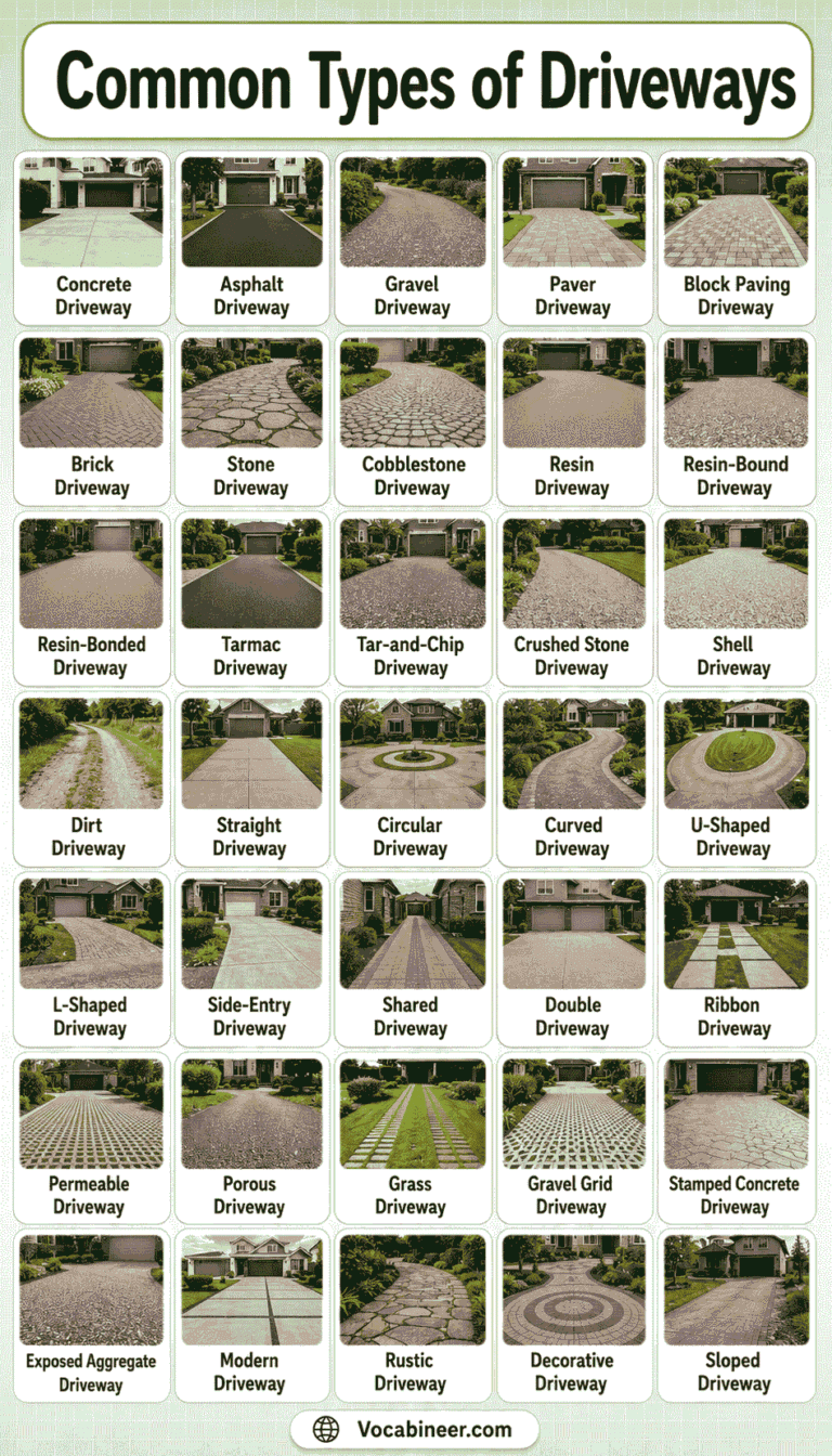 50+ Types of Driveways with Names and Pictures