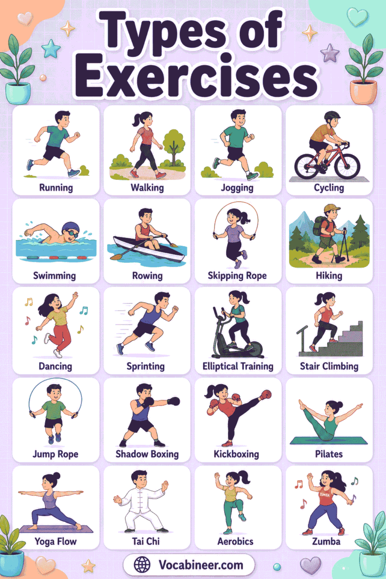 100+ Different Types of Exercises with Pictures