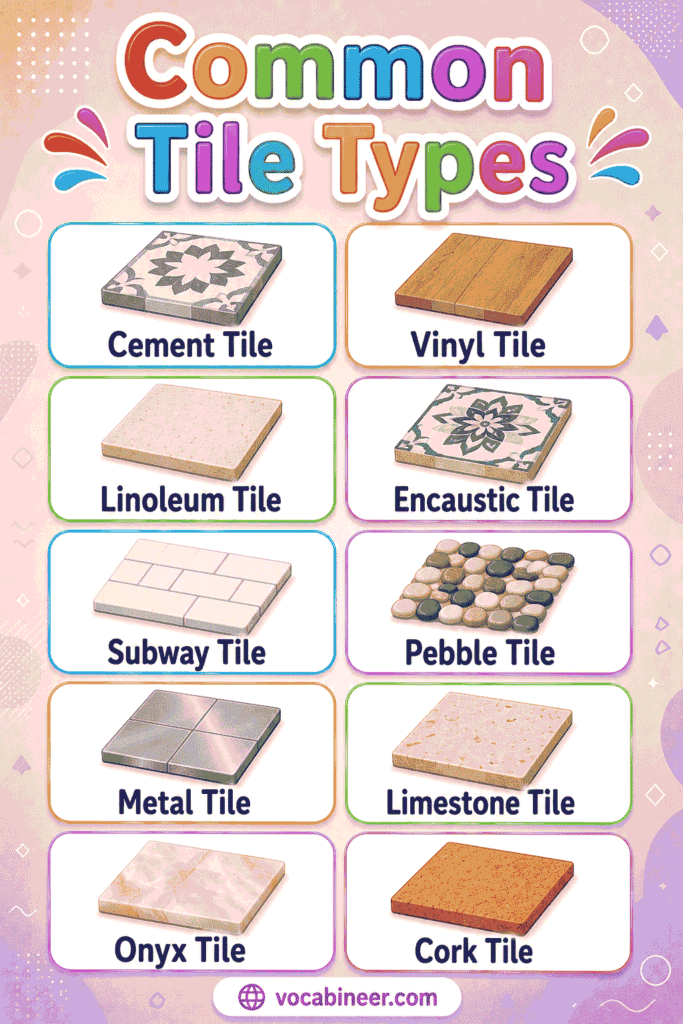 Unique Tile Names 40+ Popular Types of Tiles Names with Pictures