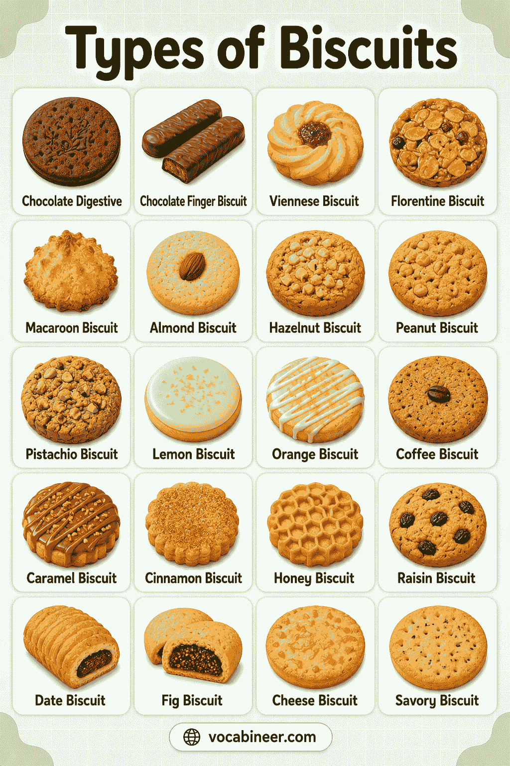 Common Biscuit Types with Pictures and Uses