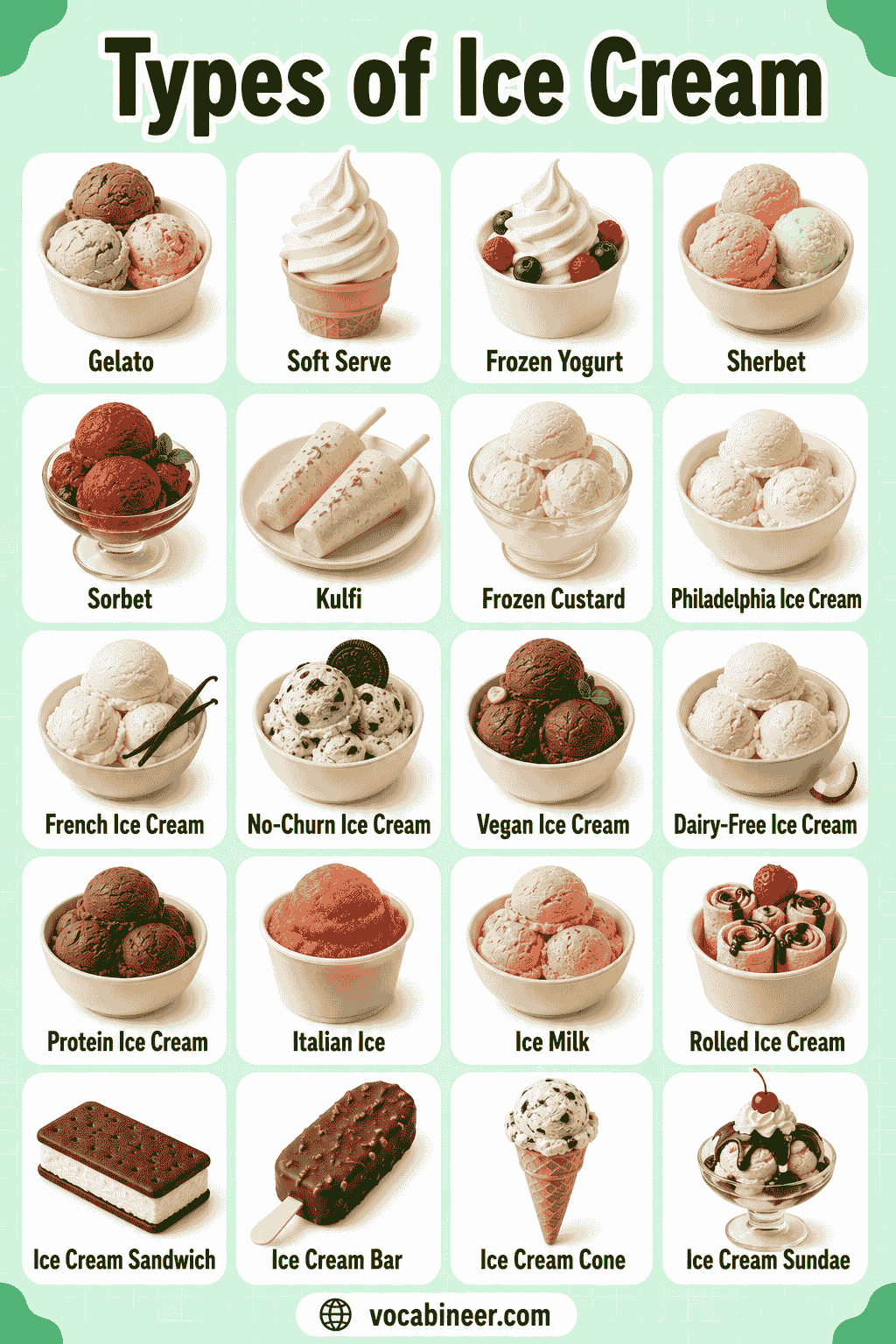 Common Ice Cream Types Explained Simply