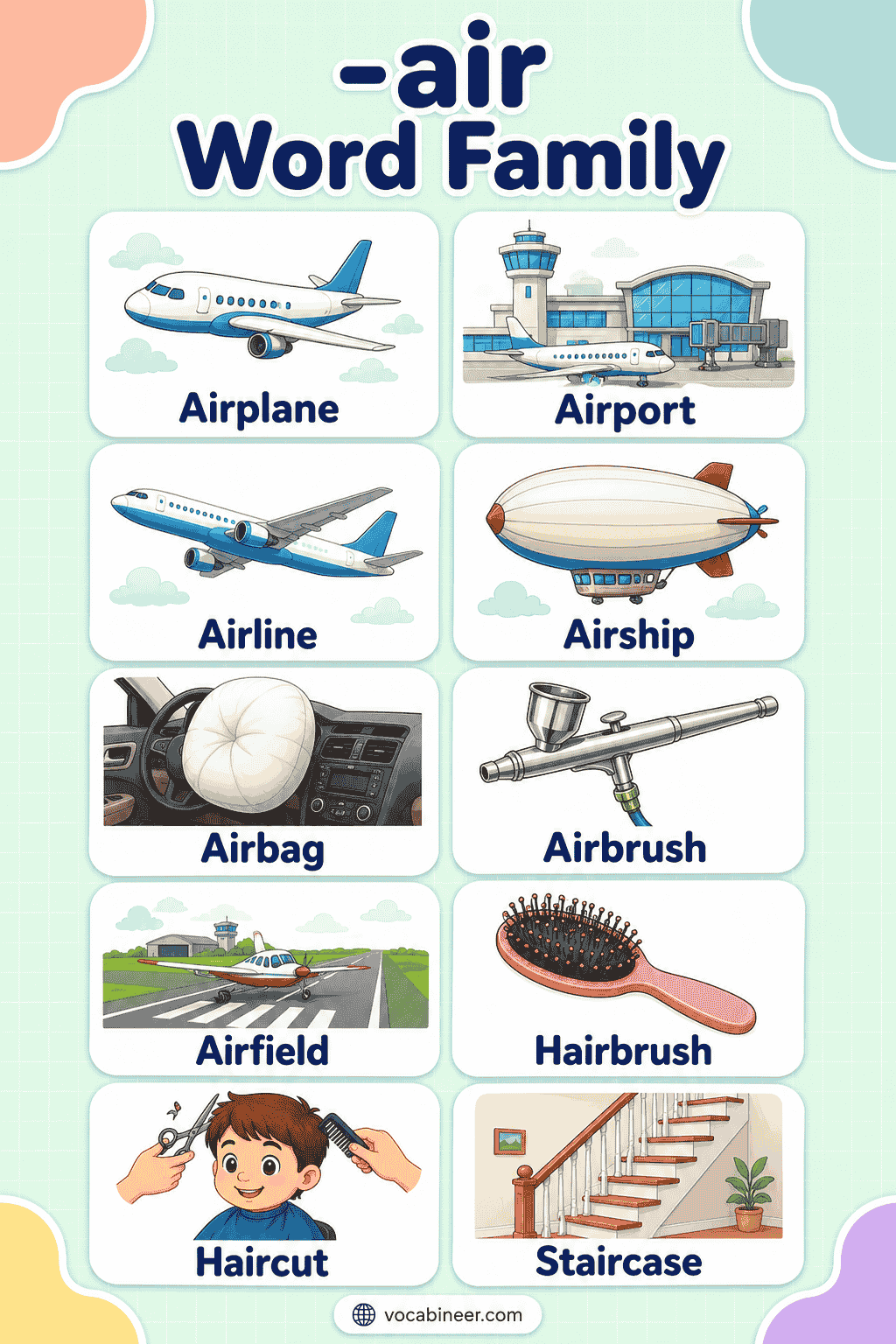 Common -air Words with Examples and Activities