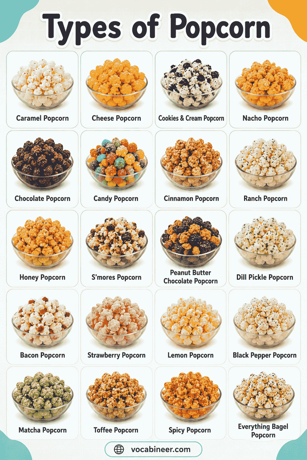 Different Types of Popcorn and Their Key Differences