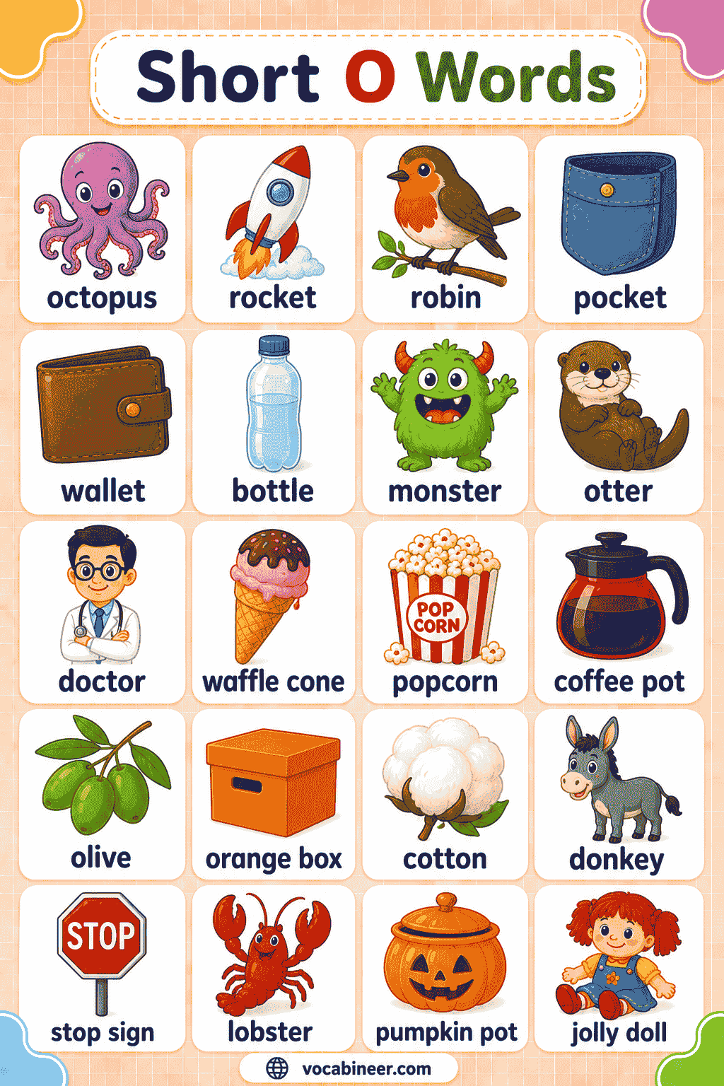 First Short O Words Kids Should Read