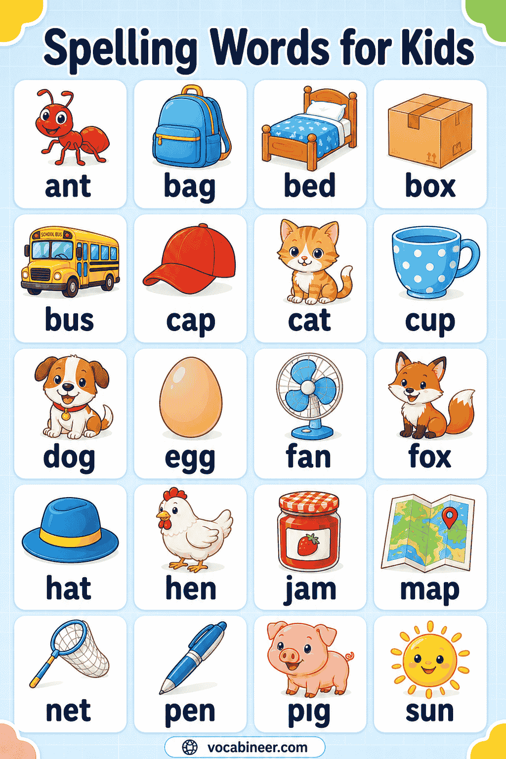 Spelling Words for Kids Complete Learning Guide