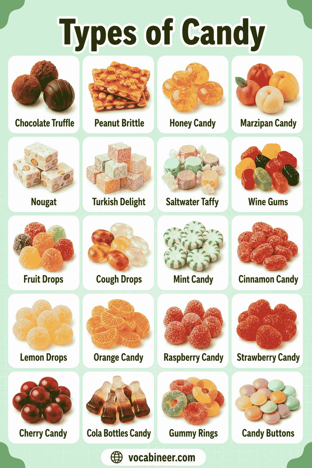 Types of Candy: List of Candy Names