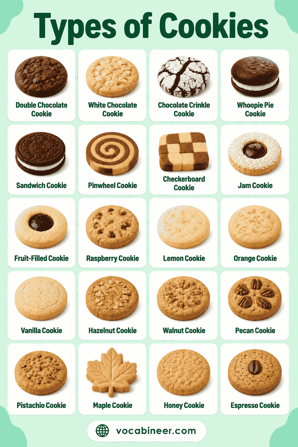 Types of Cookies: A Complete Guide to Textures & Shapes