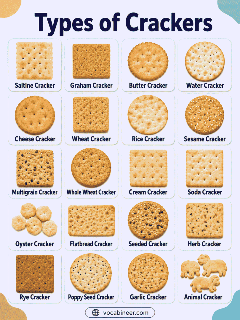 Types of Crackers with Names & Examples: Easy Guide