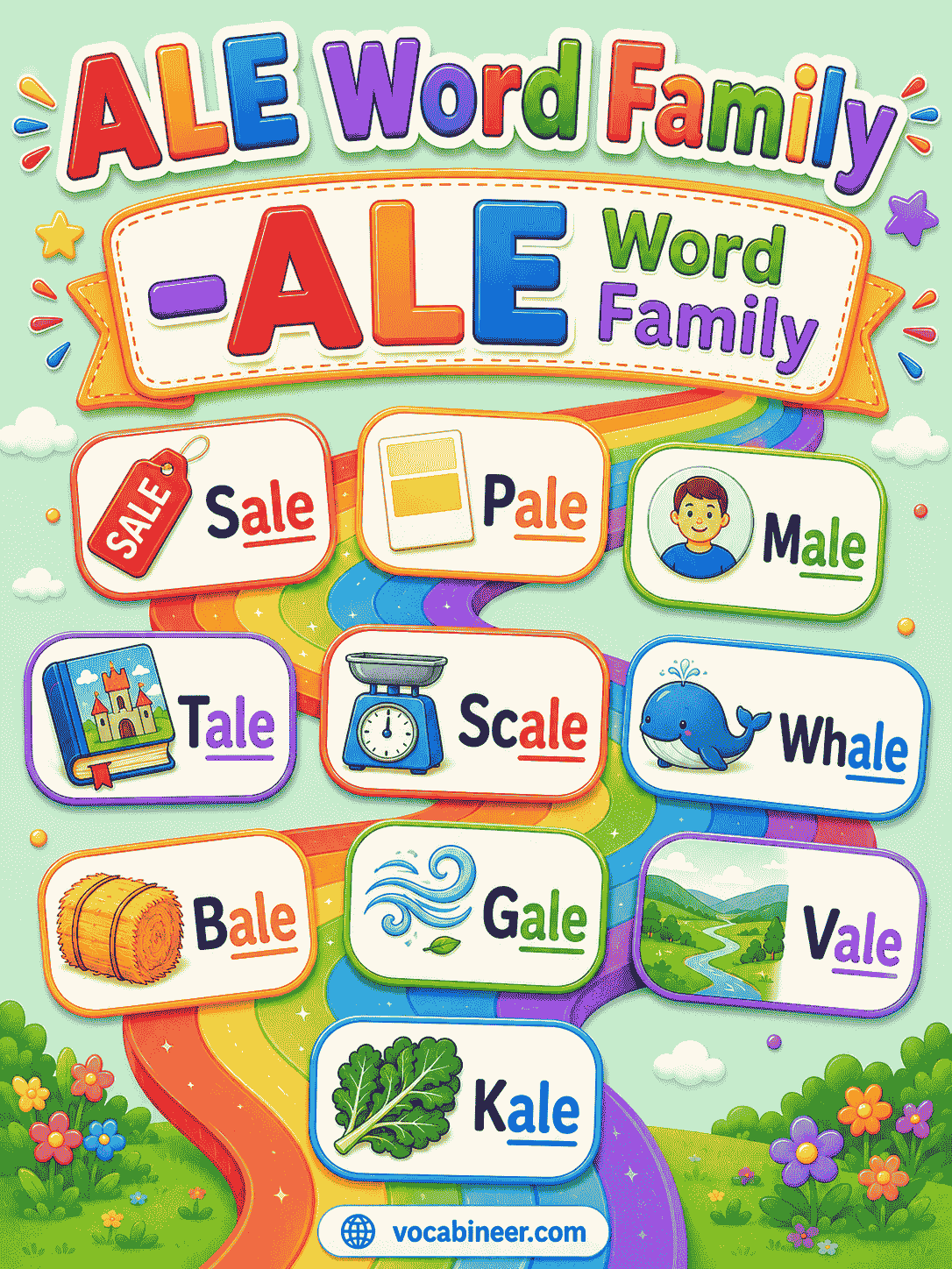 -ale Word Family: Words, Meanings, and Examples