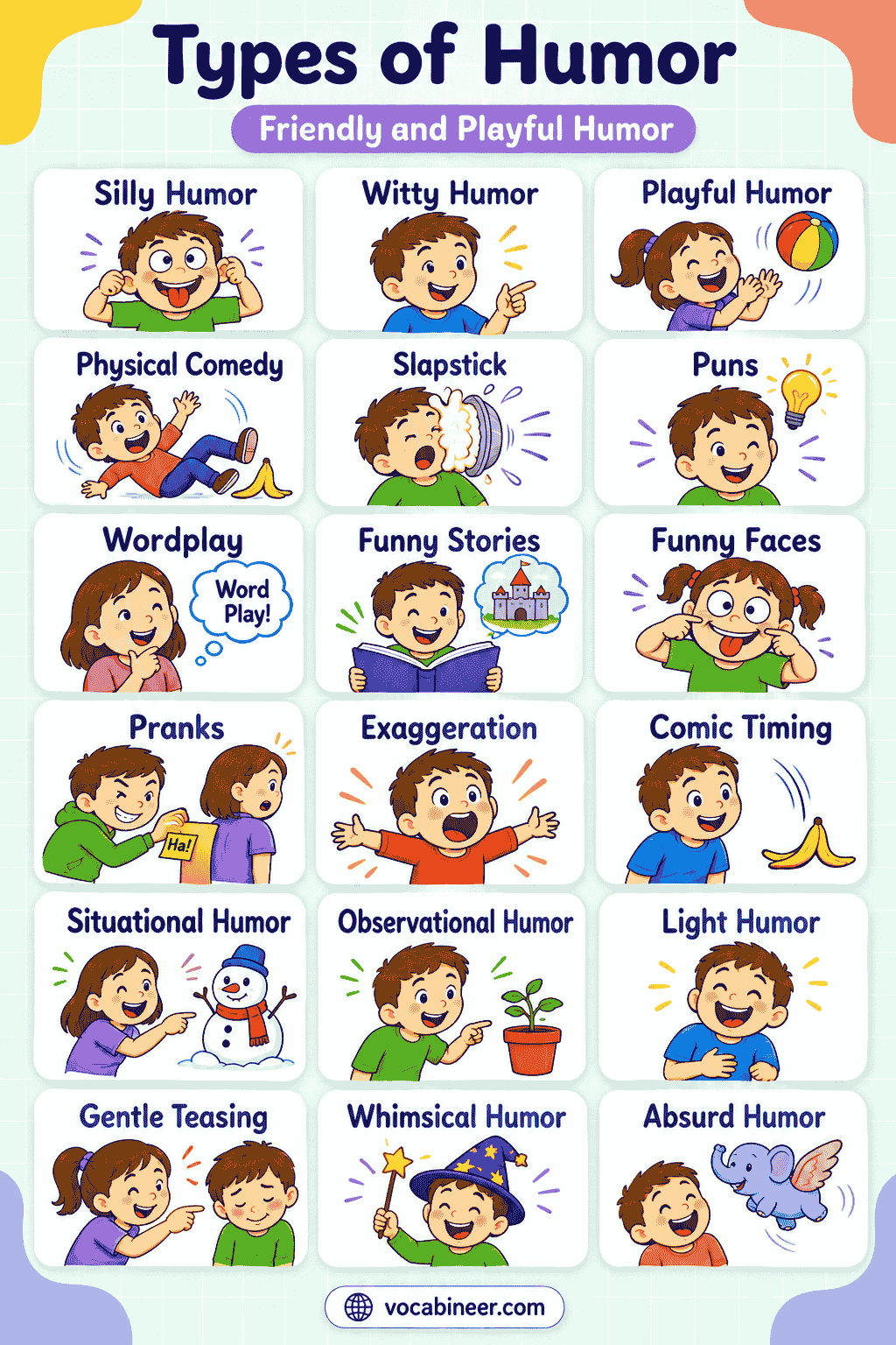 Types of Humor and Their Meanings