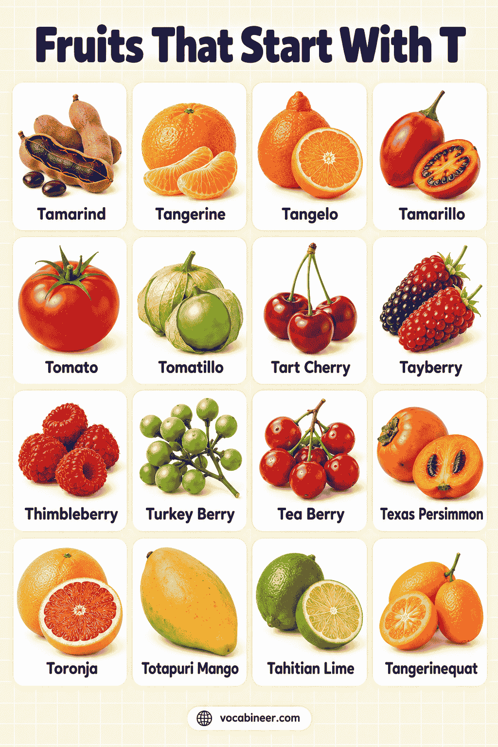 20 Fruits That Start With T With Names and Pictures