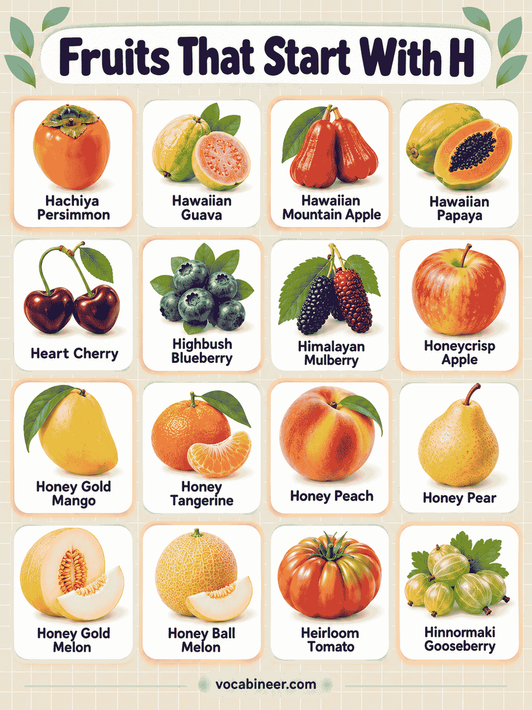 24 Fruits That Start With H With Names and Pictures
