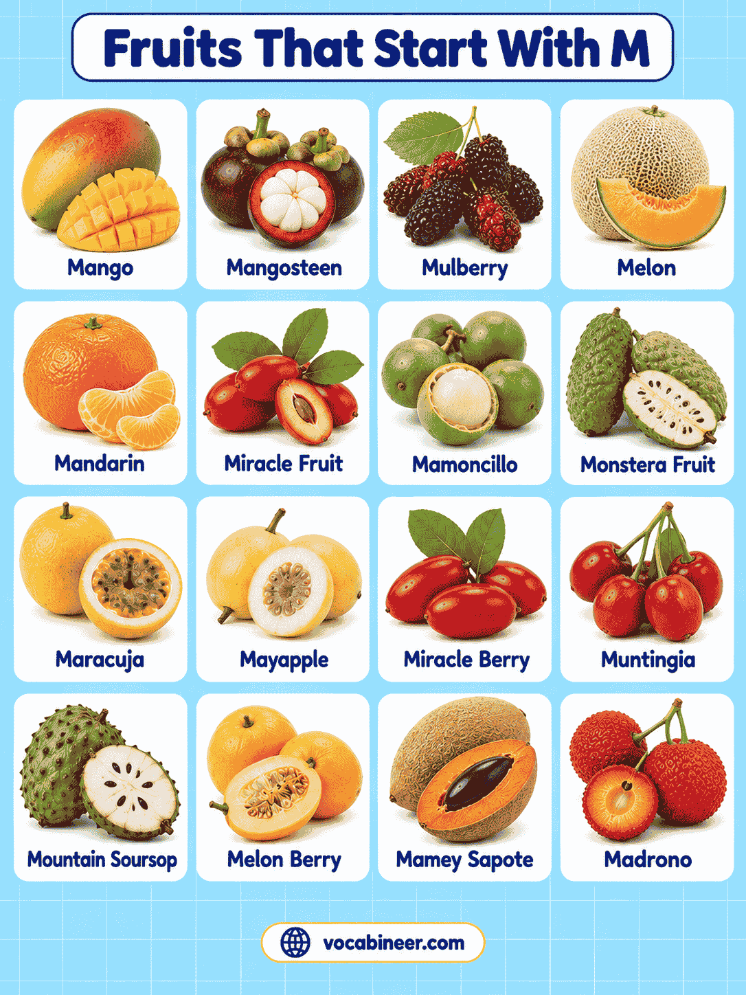 Fruits Beginning With M: 34 Names and Varieties