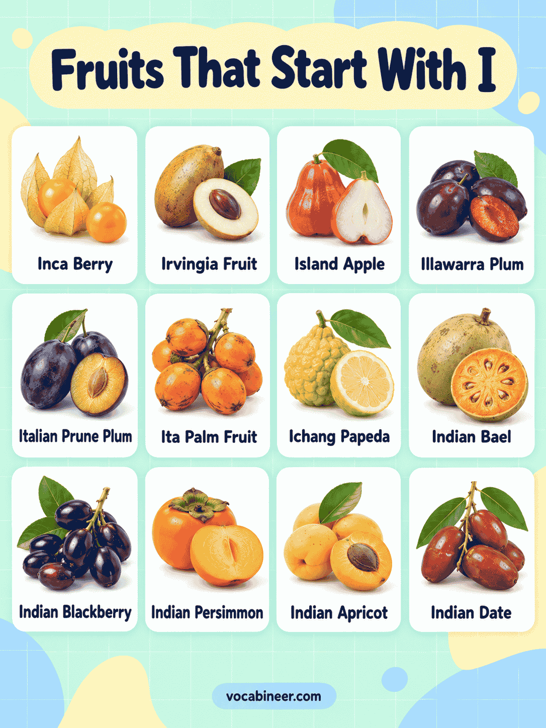 Fruits That Start With I With Pictures
