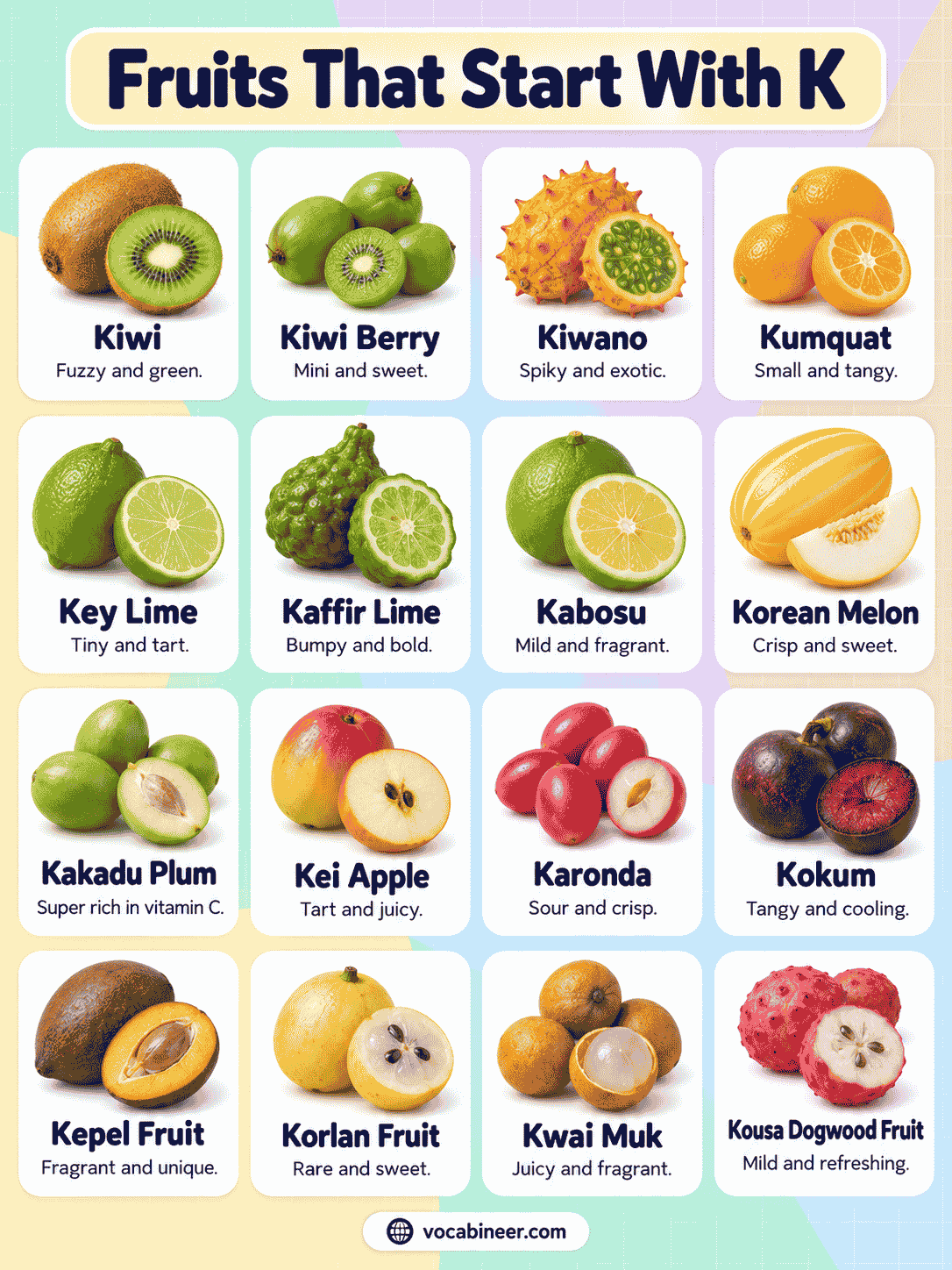 Fruits That Start With K: List of 28 Names With Pictures
