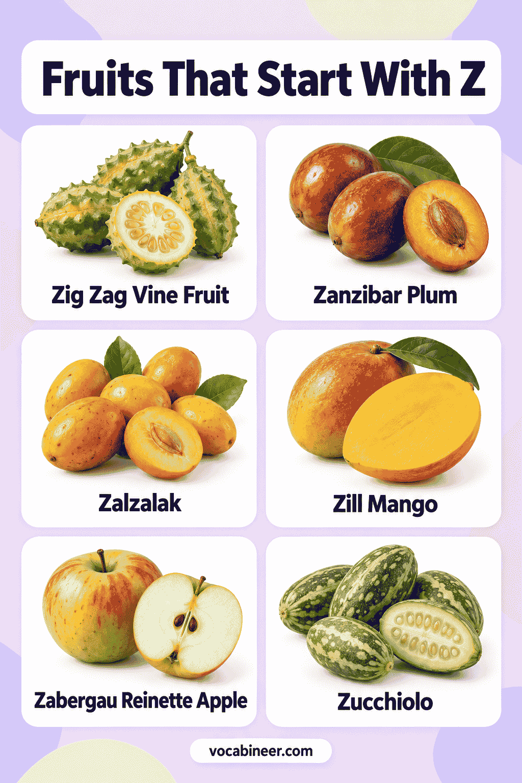 20 Fruit Names That Start With Z With Pictures