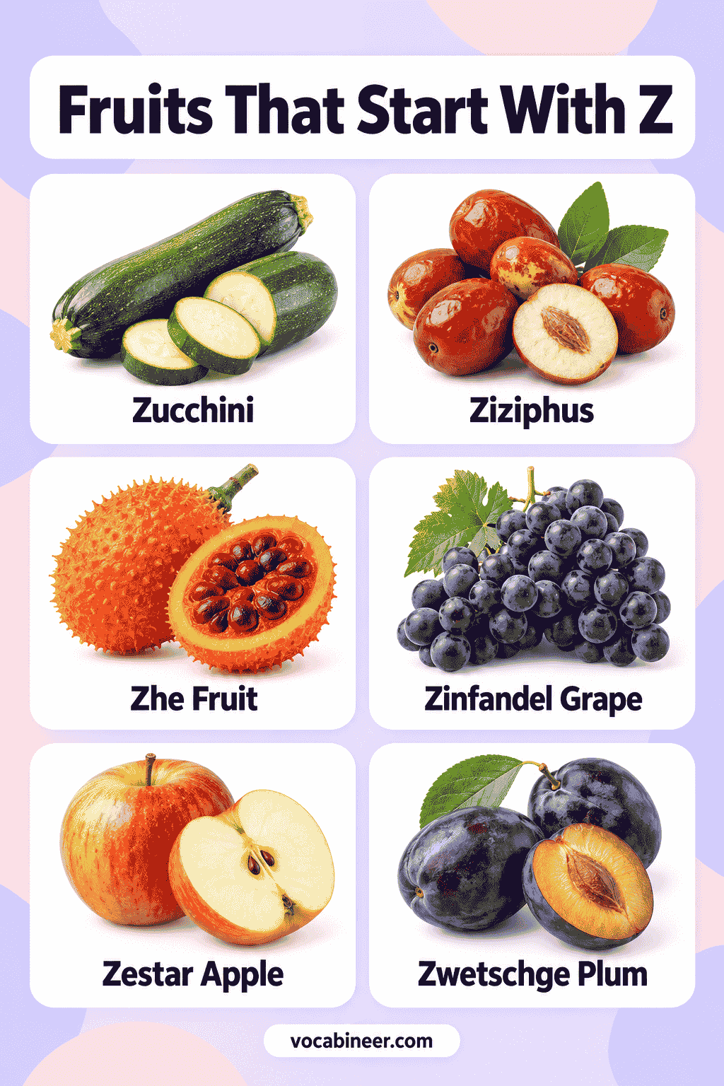 Fruits Beginning With Z and Their Names with Images